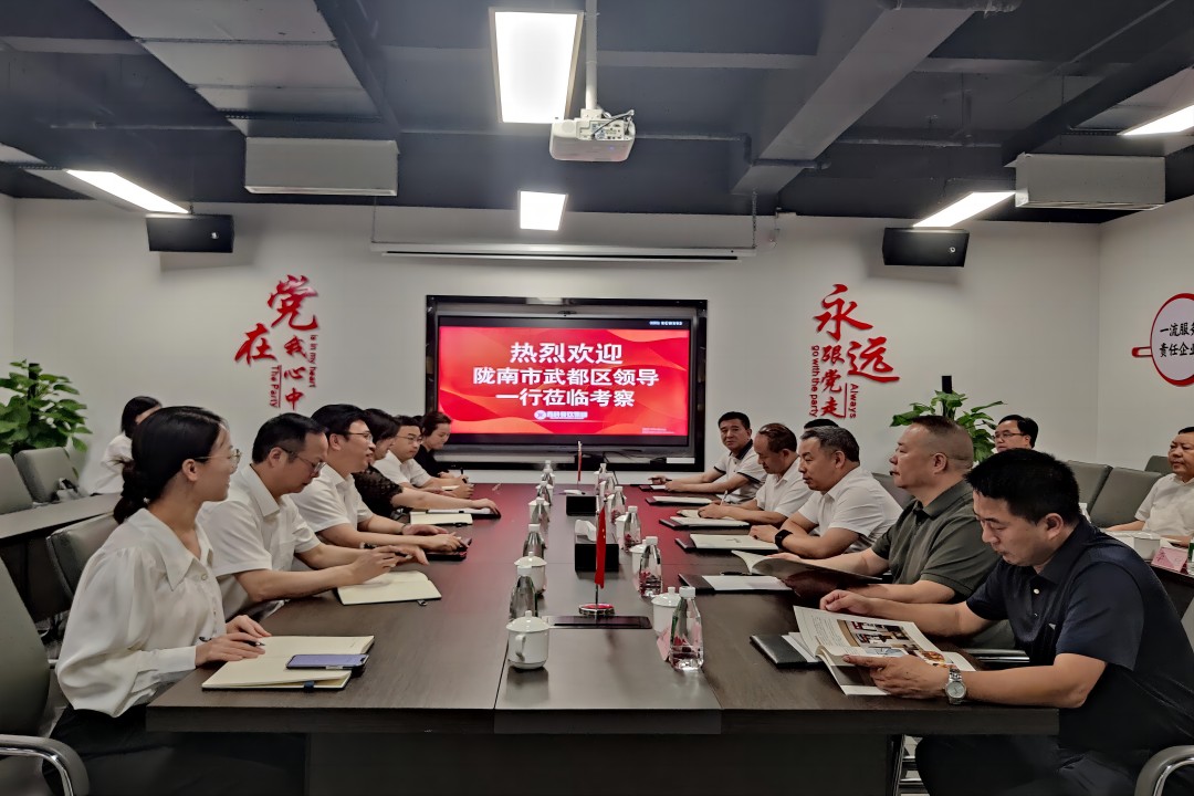 交流相助 同营生长 ——陇南市武都区向导一行莅临麻将胡了2餐饮治理集团调研考察